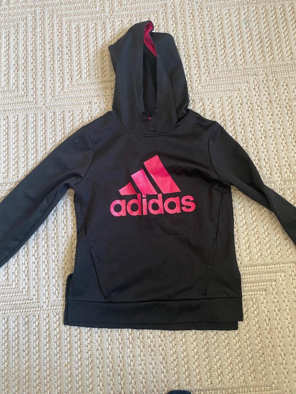 ADIDAS Unisex Kids Hooded Sweatshirt - Picture 3 of 5